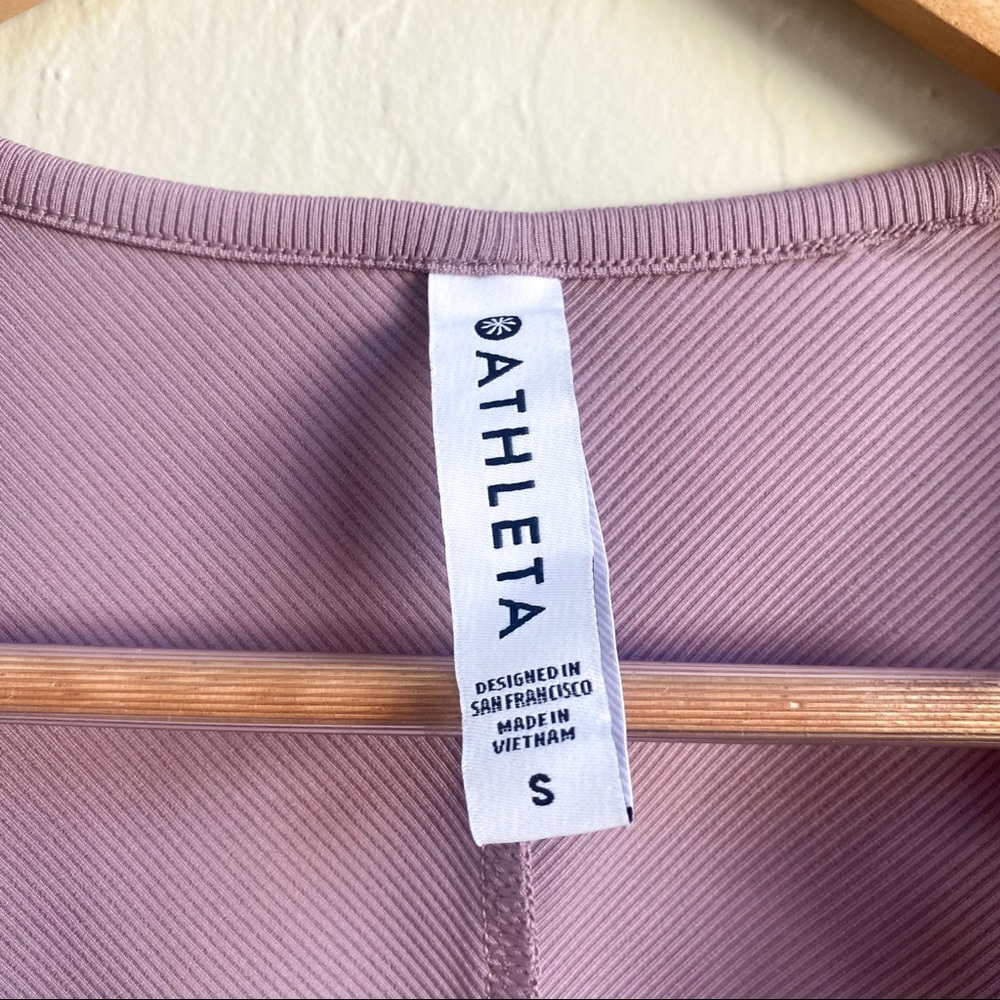 Athleta Bayview Purple Tee Shirt - Picture 5 of 7